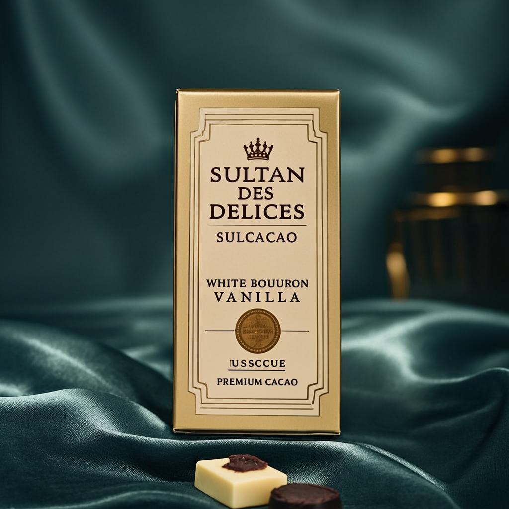 Tablette Blanc Vanille Bourbon — Édition Tabaski — SULCACAO
