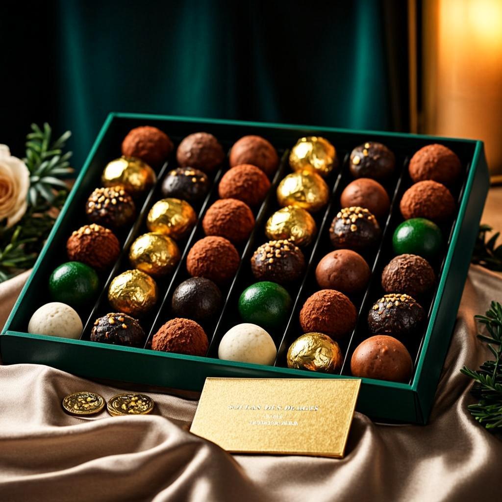 Truffes Or & Émeraude — Coffret Cadeau — SULCACAO