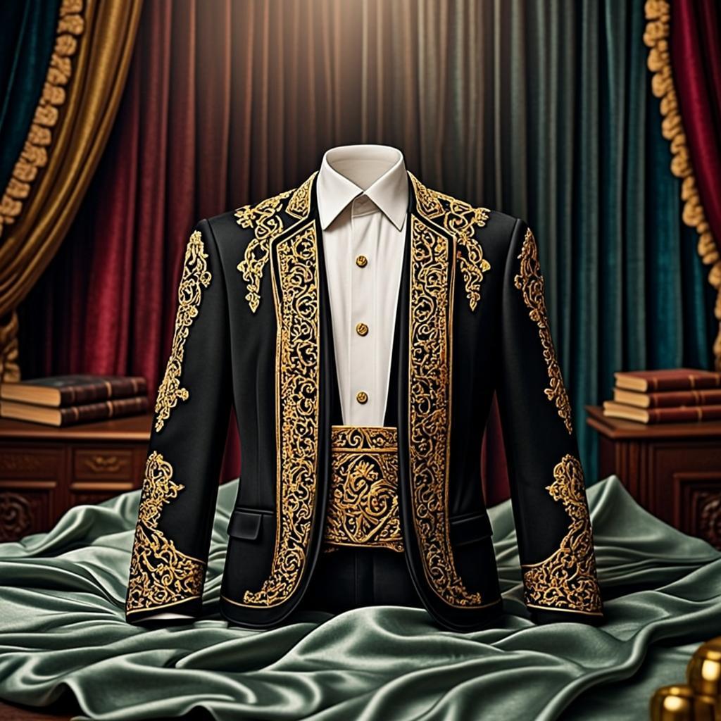 Costume Royal Noir & Or — SULHABILLEMENT