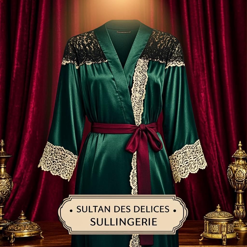 Nuisette Émeraude Satin — SULLINGERIE