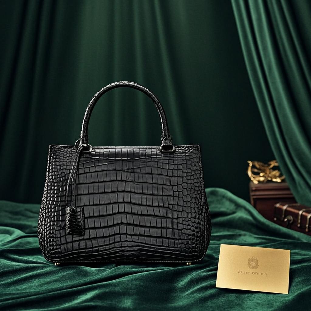 Sac à Main Cuir Noir & Or — SULVACHETTES