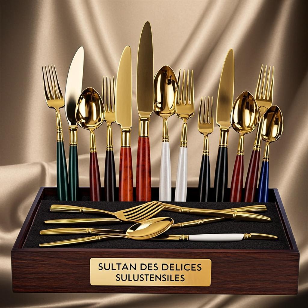 Service Couverts Or 24 Pièces — SULUSTENSILES