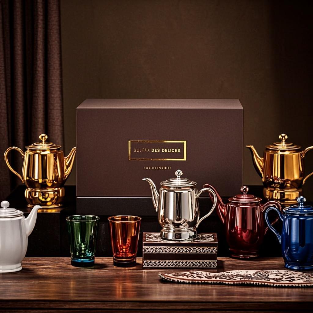Coffret Théière Attaya & Verres — SULUSTENSILES