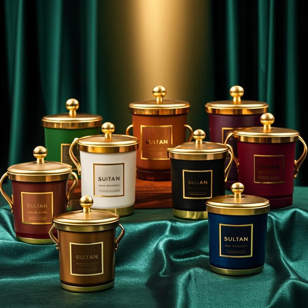 Set Épices Huit Pots Dorés — SULUSTENSILES