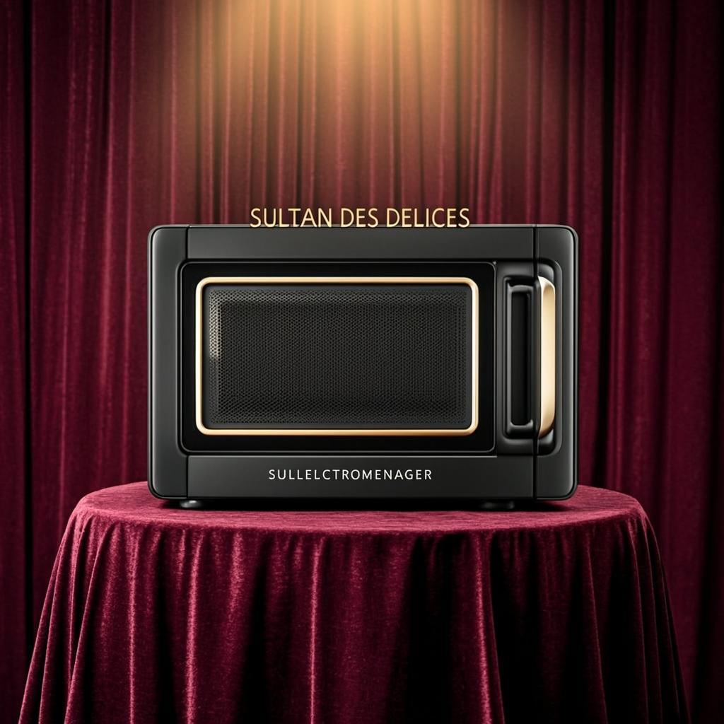 Micro-Ondes Grill Noir Laqué — SULELECTROMENAGER